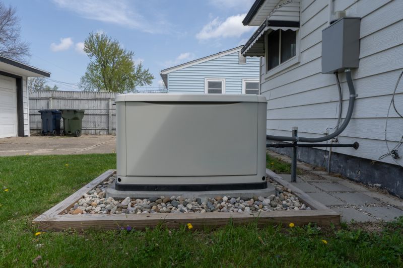 Close-up of Residential Generator Connection