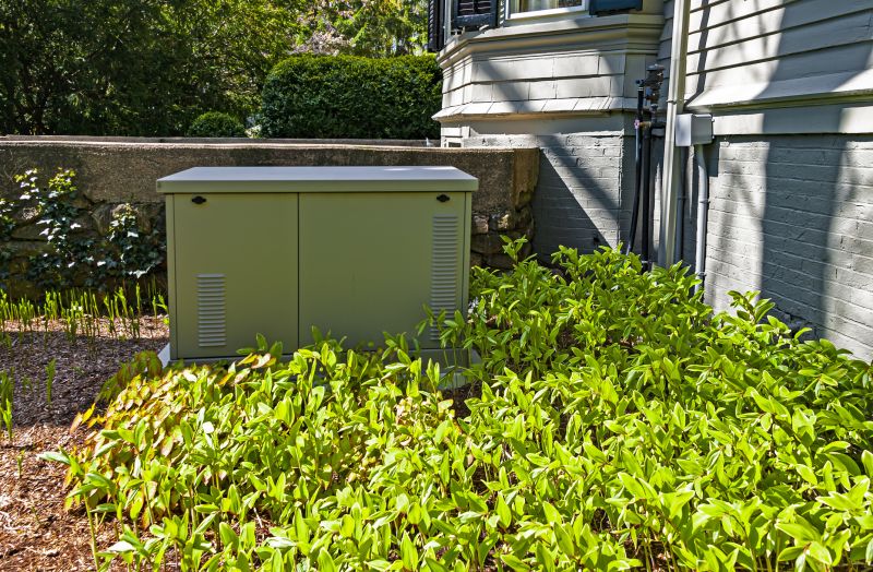 Residential Generator in a Suburban Setting